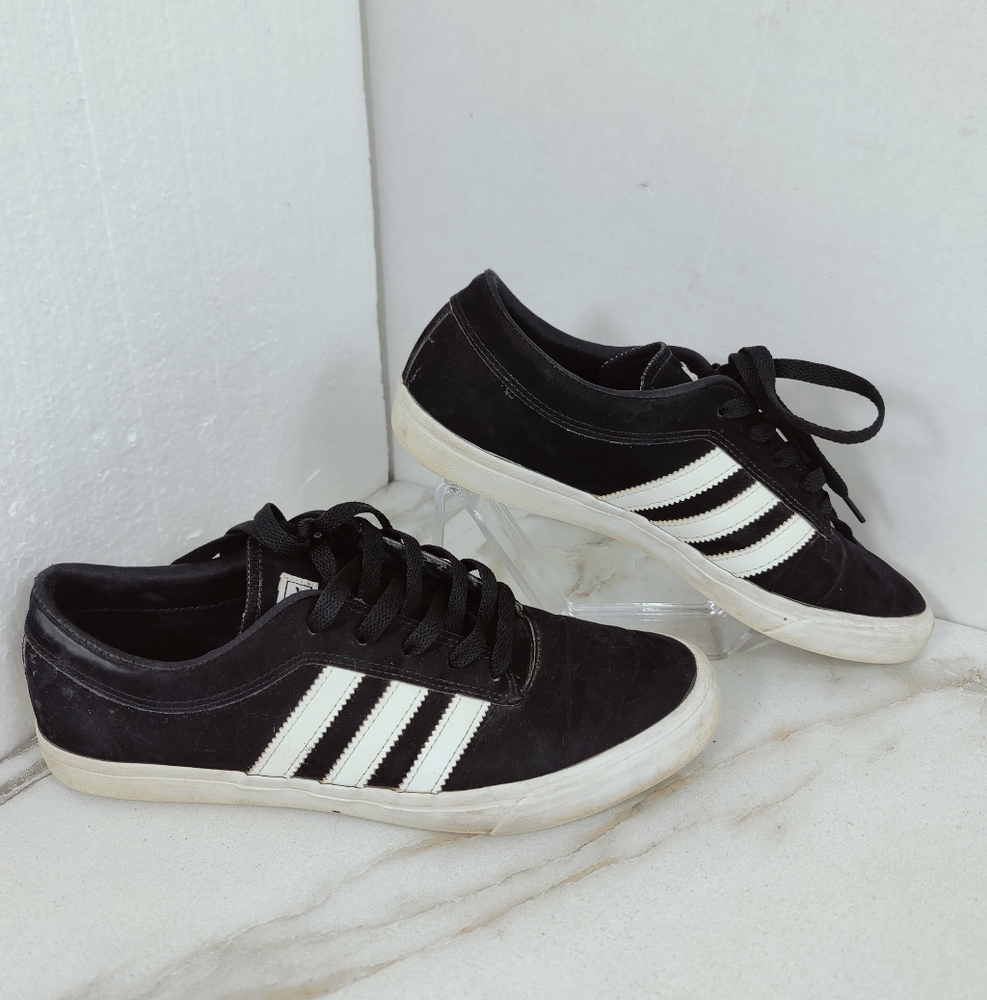 Adidas Men's Adi-Ease Core Black White Tennis Shoes Sneakers, Sz 8